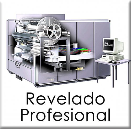 Acceso revelado profesonalPlazo de entrega: 48/72 horas.Revelado en máxima calidad en papel químico fotográfico Fujicolor Crystal Archive Digital Paper Type DPII.Tamaños: 5x7, 6x9, 7x10, 9x13, 10x15, 11x15, 13x13, 13x18, 15x15, 15x20, 15x22, 18x24, 20x20, 20x25, 20x30, 21x30, 24x30, 24x36, 30x30, 30x40, 30x45, 30x60, 40x40, 40x50, 40x60, 50x50, 50x60, 50x70 y 50x80.Impresiones giclée y photo ink jet tintas pigmentadas.Tamaños: 60x70, 60x80, 60x100, 60x100, 70x100, 80x100, 90x100 y 100x100.Acabado brillo o mate, con o sin margen.Elige el encuadre que prefieras de tus fotografías de forma rápida y sencilla.Tamaños a medida, para tamaños fuera del estándar escríbenos a  infofotoque.comEl programa ajusta las imágenes al tamaño seleccionado a 300 ppp, si no quieres ningún tipo de reescalado de la imagen puedes enviarnos tus imágenes por wetransfer, ponte en contacto con nosotros en  infofotoque.com y te explicamos como.Precios especiales para exposiciones, pídenos presupuesto en  infofotoque.com